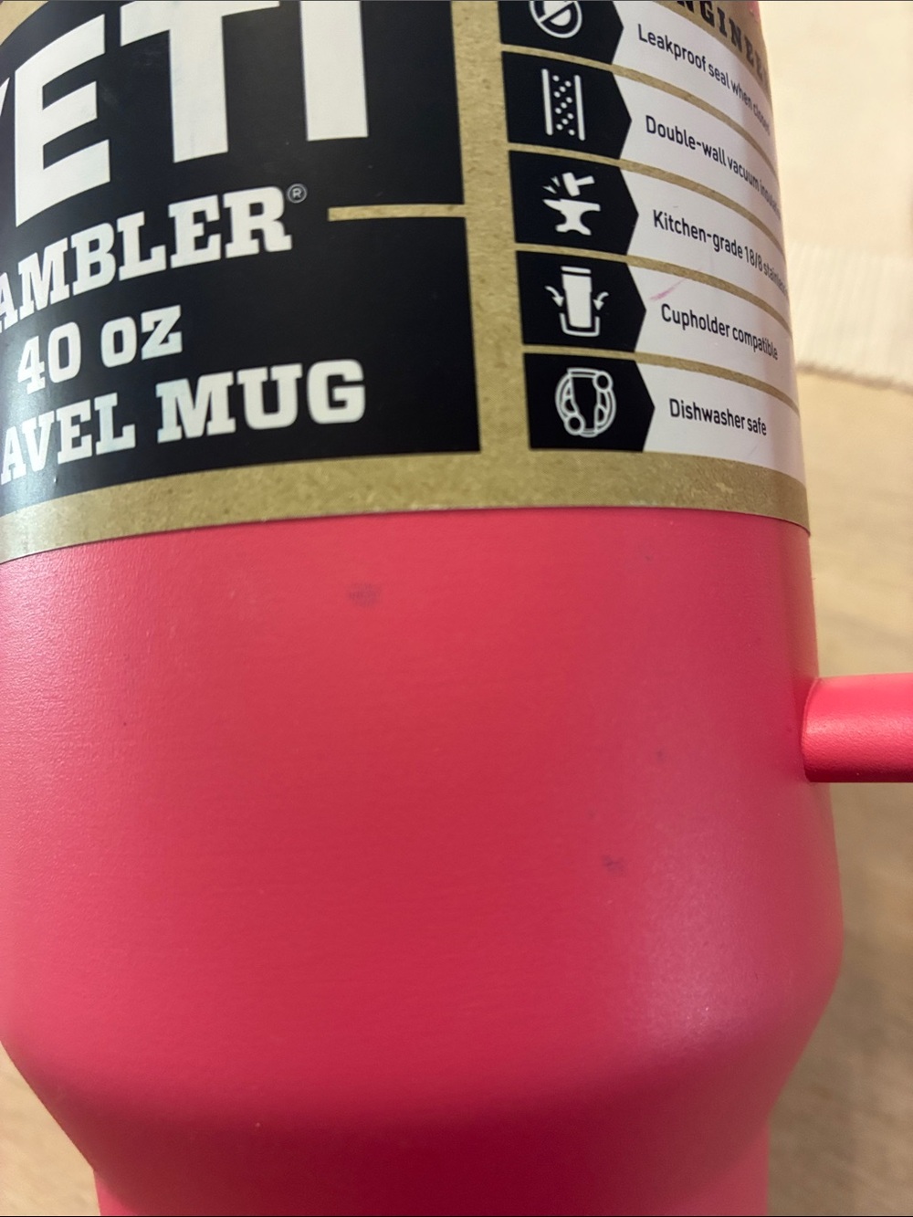 YETI Rambler 40 Oz Travel Straw Mug — Tropical Pink - Picture 7 of 10